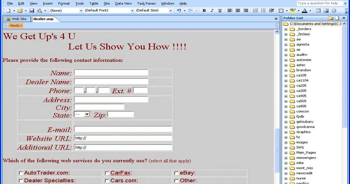 Dealer Login Systems Before the Cloud